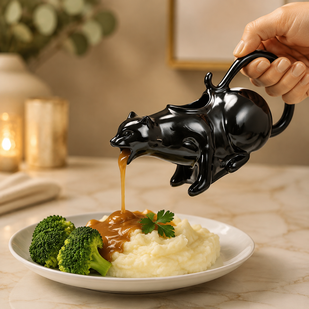 Puking Kitty Gravy Boat